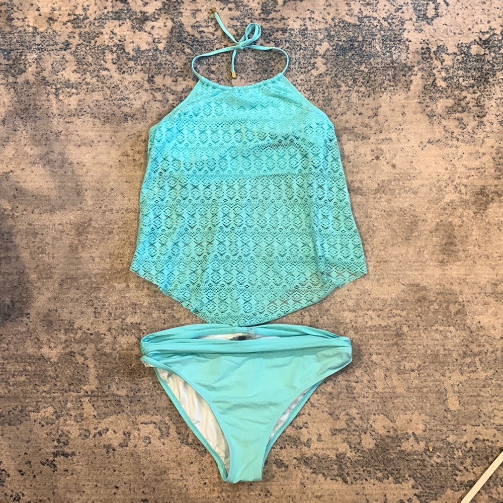 Tie back tan-kini